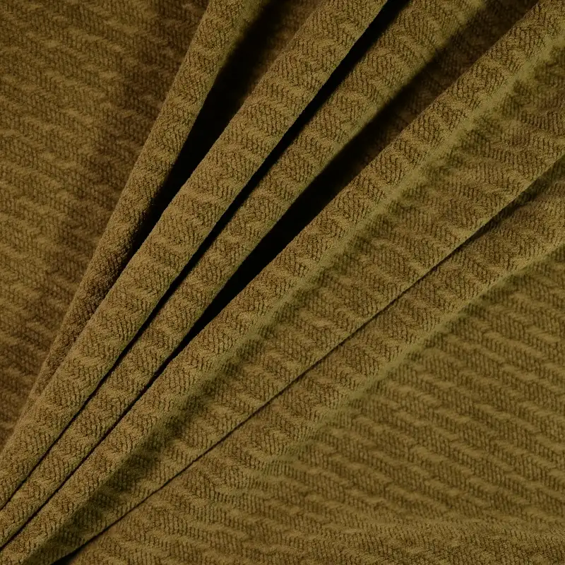 China Fabric for Jackets,Blazer,Hoodie,Full-Zipper Cardigan  Jacquard Knit Fabric Polyester Spandex olive color buy from China wholesaler bulk order at wholesale price free worldwide shipping Alibaba
