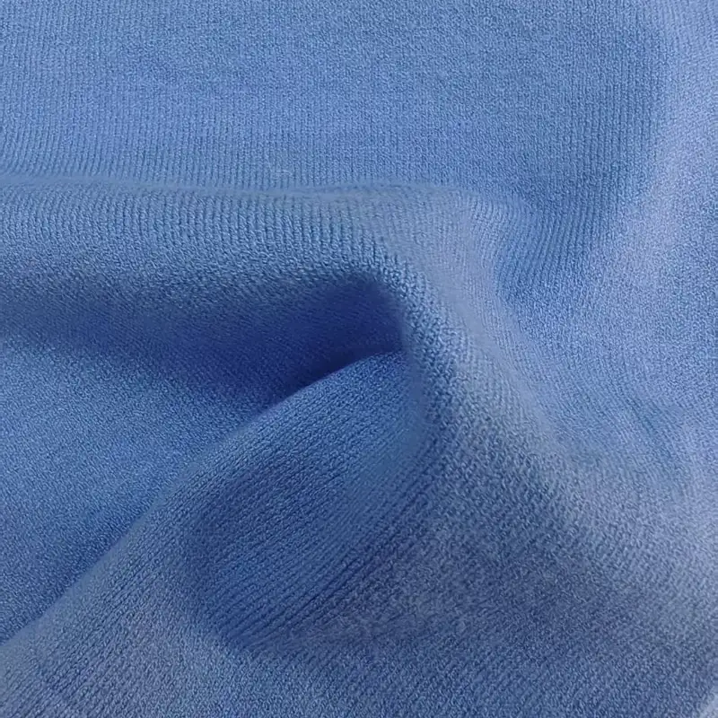 China Yarn for Polo Shirt,Crop Top,Full-Zipper Cardigan (Sweater),Half-Zipper Cardigan (Sweater) Core Spun Yarn Regular Yarn Lenzing Viscose Polyester Blue color buy from China wholesaler bulk order at wholesale price free worldwide shipping Alibaba