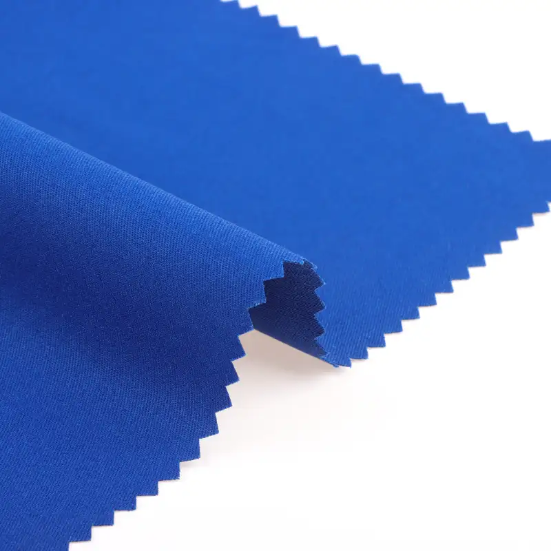 China Fabric for Uniform,Waist coat Twill Woven Blended Fabric Cotton Blue color buy from China wholesaler bulk order at wholesale price free worldwide shipping Alibaba