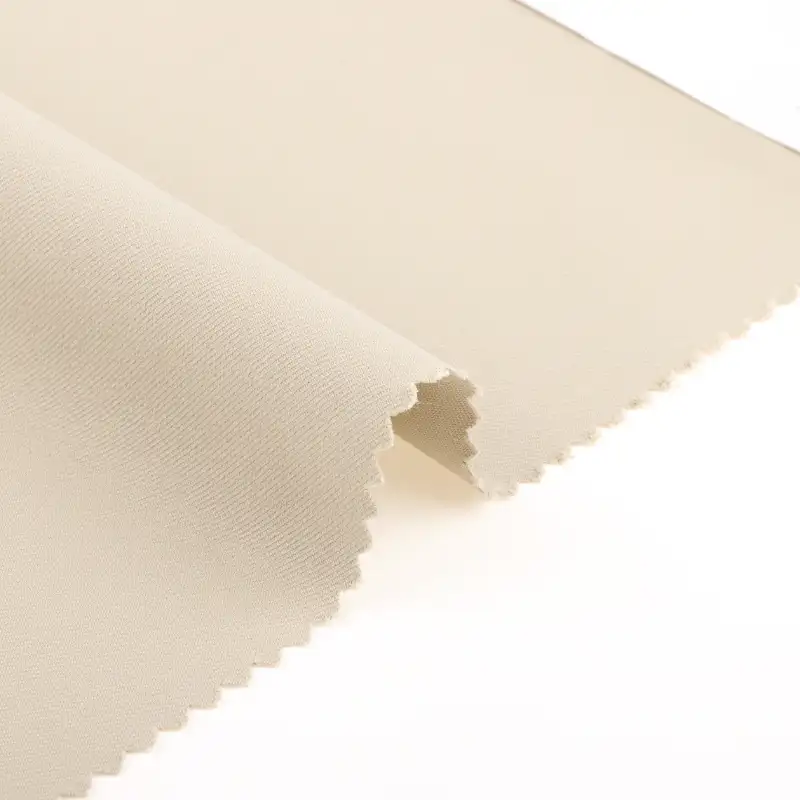 China Fabric for Shirt,Pants,Jackets High Stretch Yarn Fabric Synthetic Woven Fabric Polyester cream-coloured color buy from China wholesaler bulk order at wholesale price free worldwide shipping Alibaba