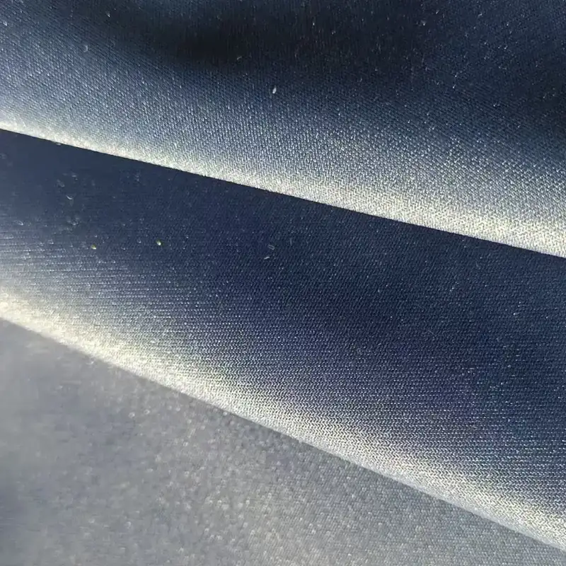 China Fabric for Denim Jacket,Suit Trouser,Jackets T400 Polyester Yarn Fabric Synthetic Woven Fabric Polyester PET navy color buy from China wholesaler bulk order at wholesale price free worldwide shipping Alibaba