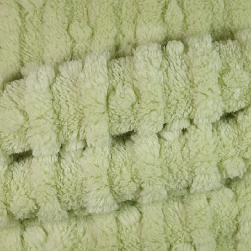 China Fabric for Pajamas,Knitted Jacket ,Hoodie   Double-side fleece Knit Fabric Polyester LightGreen color buy from China wholesaler bulk order at wholesale price free worldwide shipping Alibaba