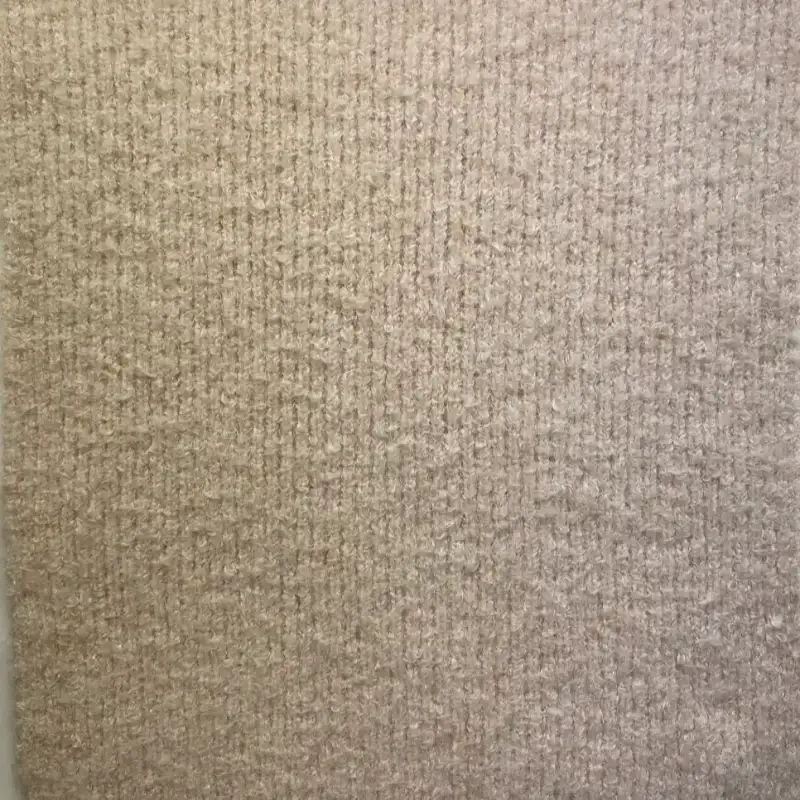 China Yarn for Hoodie,Overcoat,Ladies Vest (Sweater),Open Cardigan (Sweater),Half-Zipper Cardigan (Sweater) Boucle Yarn Fancy Yarn Wool Recycled Polyester Staple Fiber Elastane 杏色 color buy from China wholesaler bulk order at wholesale price free worldwide shipping Alibaba