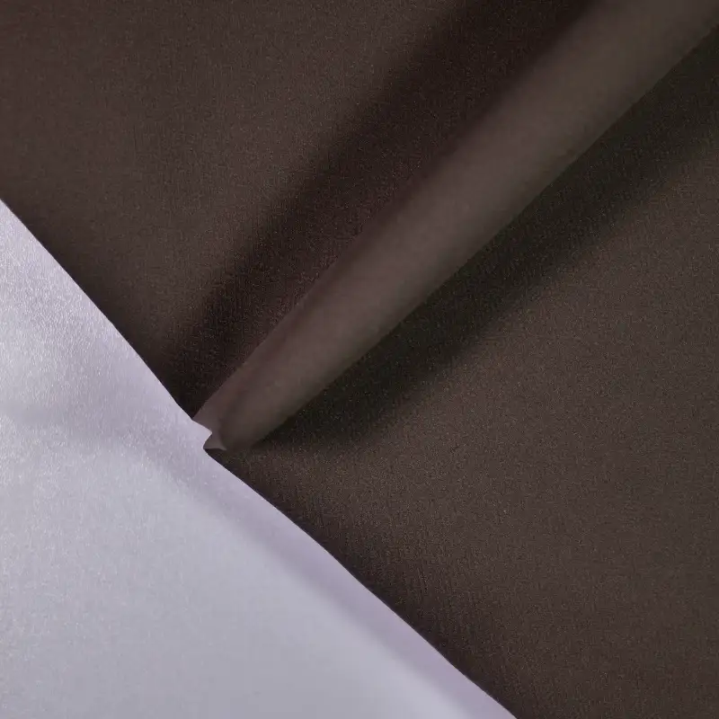 China Fabric for Down Jacket,Padded Jacket,Overcoat Polyester Pongee Synthetic Woven Fabric Polyester Brown color buy from China wholesaler bulk order at wholesale price free worldwide shipping Alibaba