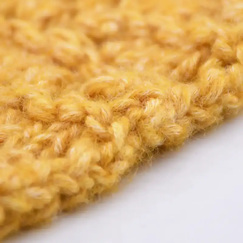 China Yarn for Open Cardigan (Sweater),Knitted Jacket (Sweater),Round Neck Pullover (Sweater),Crew Neck Pullover (Sweater),Crop Top Pullover (Sweater) Air Spun Yarn Fancy Yarn Cotton Recycled Polyester Yellow color buy from China wholesaler bulk order at wholesale price free worldwide shipping Alibaba