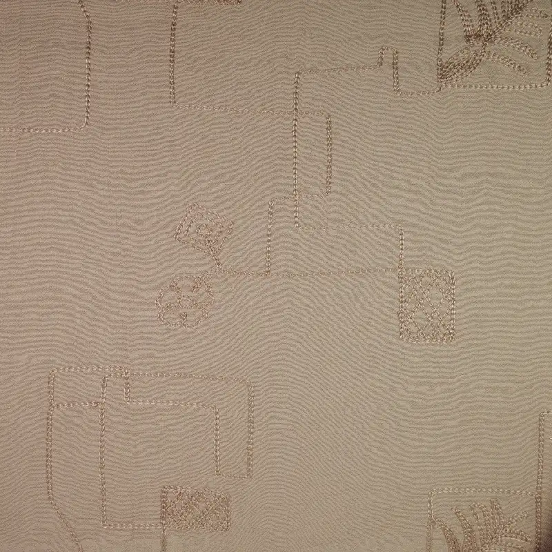 China Fabric for Blouse Schiffli Synthetic Woven Fabric Rayon Nylon brown color buy from China wholesaler bulk order at wholesale price free worldwide shipping Alibaba