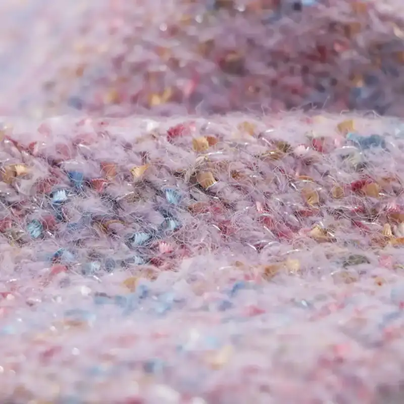 China Yarn for Open Cardigan (Sweater),Knitted Jacket (Sweater),Round Neck Pullover (Sweater) Knot Yarn Fancy Yarn Acrylic Elastane Polyester Lurex white，pink color buy from China wholesaler bulk order at wholesale price free worldwide shipping Alibaba