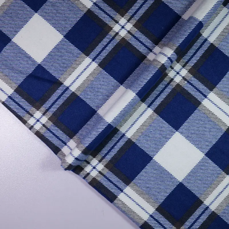 China Fabric for Shirt,Crop Top,Shirt Long Sleeve Button ,Loungewear Yarn Dyed Check Natural Woven Fabric Cotton Navy color buy from China wholesaler bulk order at wholesale price free worldwide shipping Alibaba