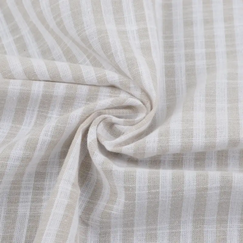 Bangladesh Fabric for Shirt,Blouse,Crop Top Cotton Slub Natural Woven Fabric Cotton Slub White/Beige YD color buy from Bangladesh wholesaler bulk order at wholesale price free worldwide shipping Alibaba