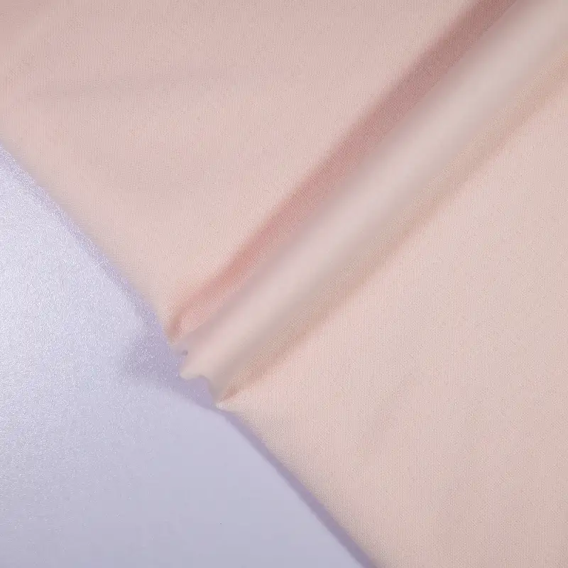 China Fabric for Interlining Single Jersey Knit Fabric Polyester Pink color buy from China wholesaler bulk order at wholesale price free worldwide shipping Alibaba