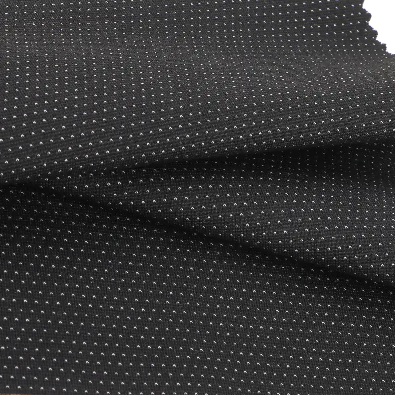 China Fabric for Polo Shirt,Crop Top,Hoodie Jacquard Knit Fabric Rayon Polyester Spandex Black and white color buy from China wholesaler bulk order at wholesale price free worldwide shipping Alibaba