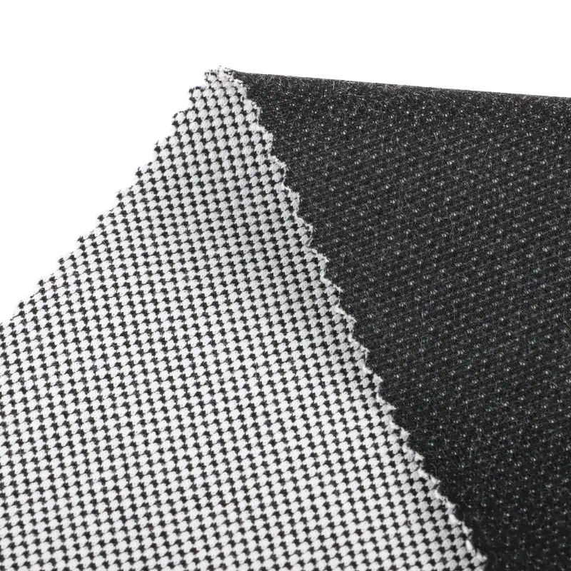 China Fabric for Polo Shirt,Crop Top,Sweatshirt Jacquard Knit Fabric Cotton Polyester Spandex Black and white color buy from China wholesaler bulk order at wholesale price free worldwide shipping Alibaba