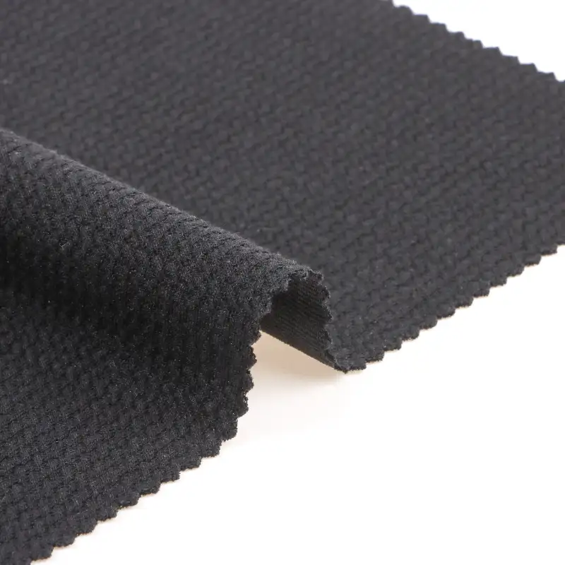 China Fabric for Polo Shirt,Crop Top,Full-Zipper Cardigan ,Half-Zipper Cardigan  Jacquard Knit Fabric Polyester Rayon Spandex BLACK color buy from China wholesaler bulk order at wholesale price free worldwide shipping Alibaba