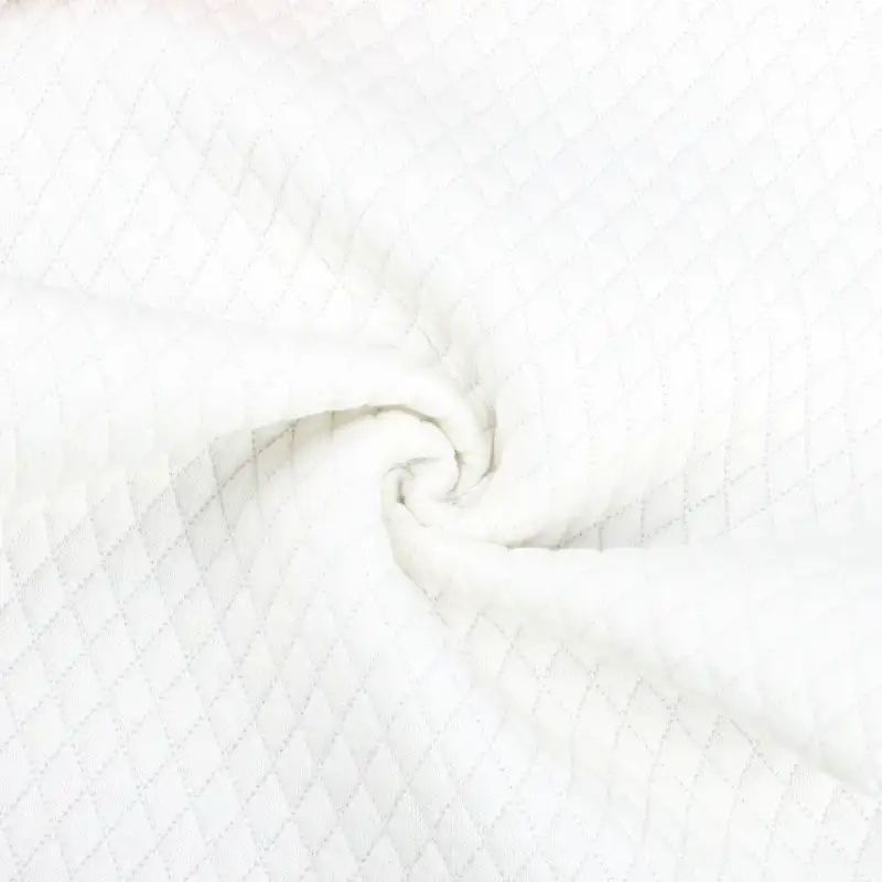 China Fabric for Crop Top,Padded Jacket,Pajamas Jacquard Knit Fabric Polyester Rayon Spandex white color buy from China wholesaler bulk order at wholesale price free worldwide shipping Alibaba