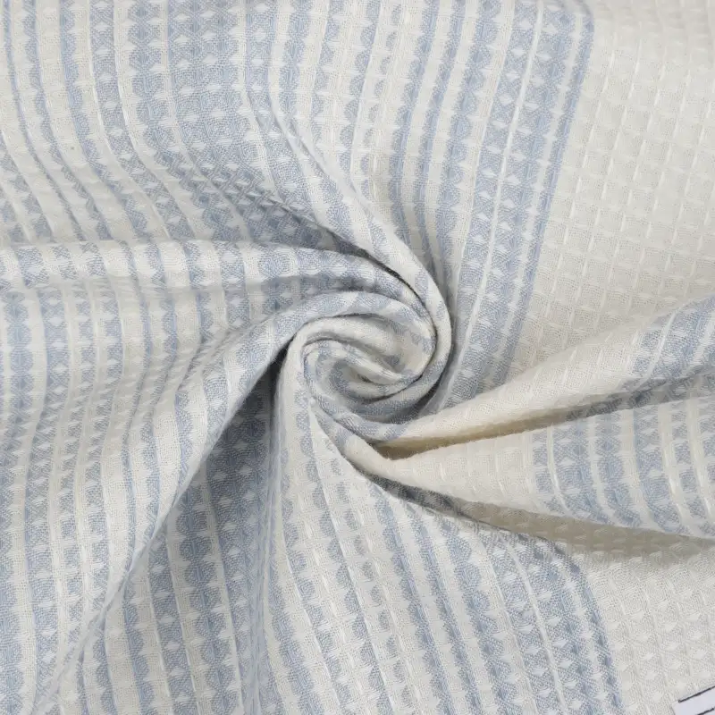 Bangladesh Fabric for Shirt Cotton Dobby Natural Woven Fabric Cotton White/Blue color buy from Bangladesh wholesaler bulk order at wholesale price free worldwide shipping Alibaba