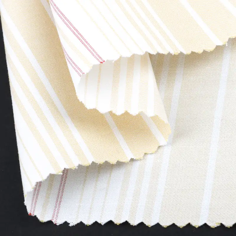 China Fabric for Blouse,Crop Top,Skirt Cotton Twill Stripe Natural Woven Fabric Cotton stripe color buy from China wholesaler bulk order at wholesale price free worldwide shipping Alibaba