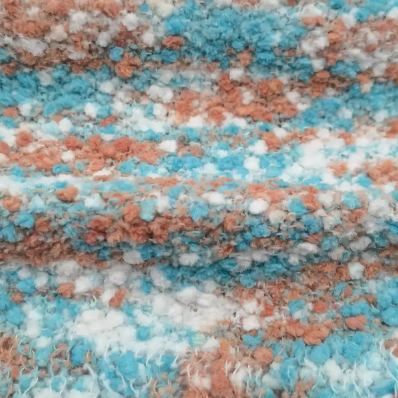 China Yarn for Crop Top,Hoodie,Ladies Vest (Sweater),Full-Zipper Cardigan (Sweater),Dresses (Cardigan Open) (Sweater),Dresses (Cardigan Button) (Sweater) Chenille Yarn Fancy Yarn Polyester Blue&white&brown color buy from China wholesaler bulk order at wholesale price free worldwide shipping Alibaba