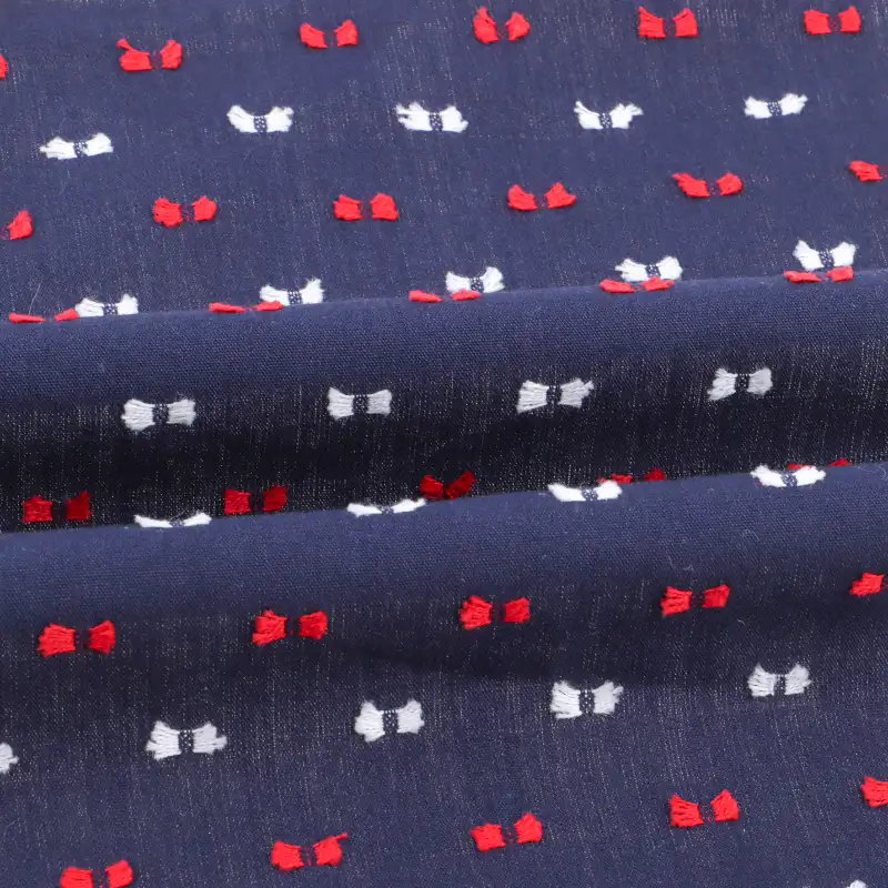 China Fabric for Blouse,Crop Top,Skirt Cotton Cut Flower Natural Woven Fabric Cotton navy color buy from China wholesaler bulk order at wholesale price free worldwide shipping Alibaba