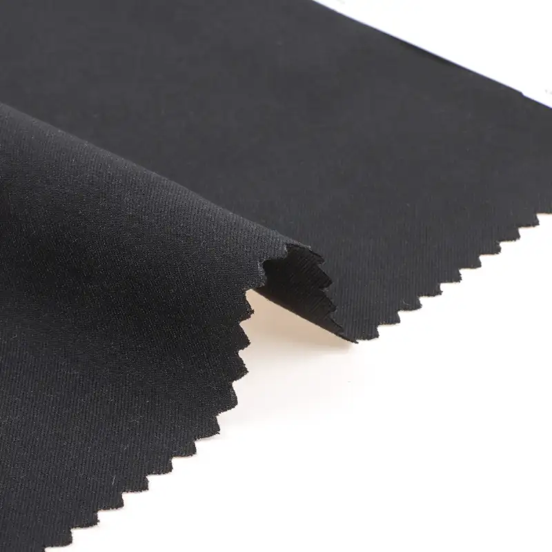 China Fabric for Pants,Jackets,Uniform Twill Synthetic Woven Fabric Polyester Linen Spandex BLACK color buy from China wholesaler bulk order at wholesale price free worldwide shipping Alibaba