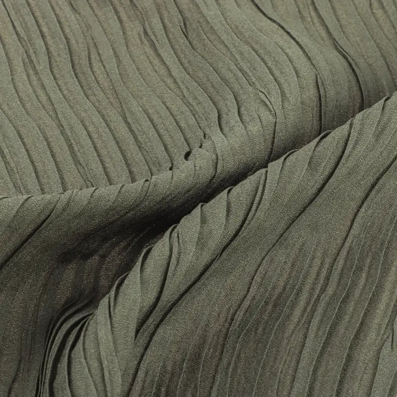 China Fabric for Jackets,Trench Coat,Padded Jacket Crepe Synthetic Woven Fabric Polyester khaki color buy from China wholesaler bulk order at wholesale price free worldwide shipping Alibaba