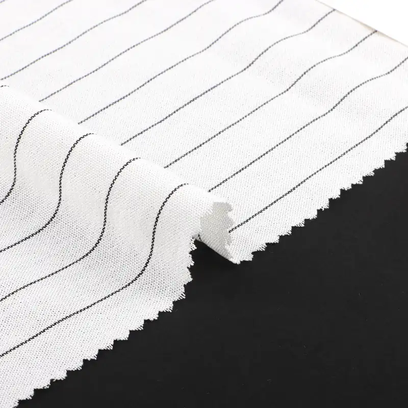 China Fabric for Blouse,Skirt,Skirt  Yarn Dyed Stripe Woven Blended Fabric Rayon Nylon Polyester stripe color buy from China wholesaler bulk order at wholesale price free worldwide shipping Alibaba