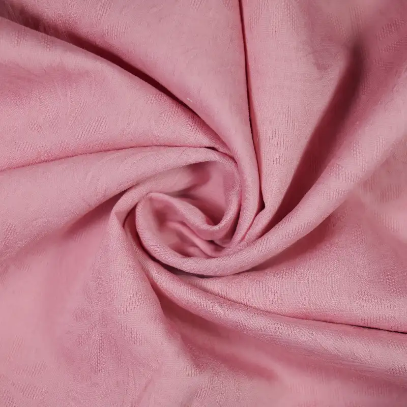 China Fabric for Pleated Midi Skirt,Puff Sleeve Ruched Dress,Ruffled Mini Skirt,Kids Ruffle Straps Dress,Puff Short Sleeve Ruffle Crop Shirt,French Ruffle Collar Shirt Jacquard Natural Woven Fabric Nylon Bamboo Polyester Cherry pink color buy from China wholesaler bulk order at wholesale price free worldwide shipping Alibaba