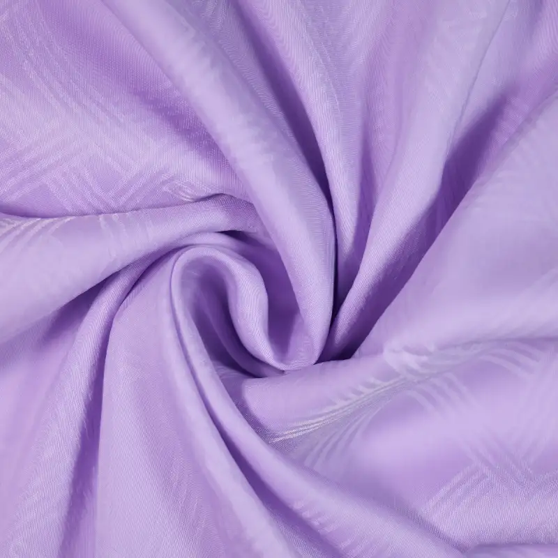 China Fabric for Shirt Long Sleeve Button ,Shirt Half Sleeve Button ,Kids Puff Sleeve Tier Dress,Casual Long Sleeve Crop Shirt,Cropped V-Neck Shirt Jacquard Natural Woven Fabric Nylon Viscose Tencel Purple color buy from China wholesaler bulk order at wholesale price free worldwide shipping Alibaba