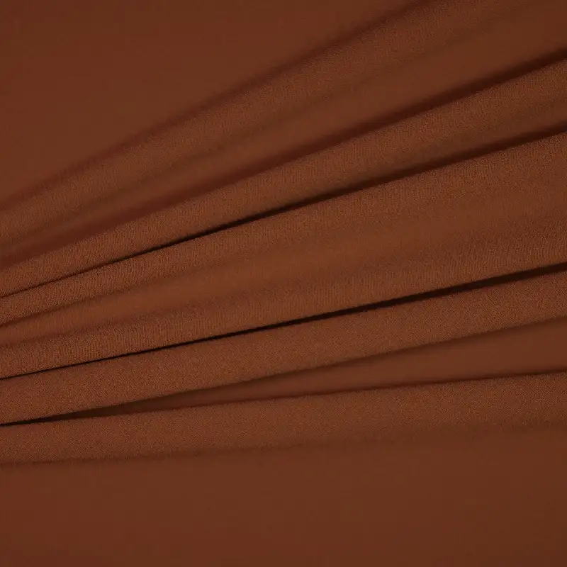 China Fabric for Shirt,Interlining,Tier Midi Shirt Dress Chiffon Synthetic Woven Fabric Polyester Brown color buy from China wholesaler bulk order at wholesale price free worldwide shipping Alibaba