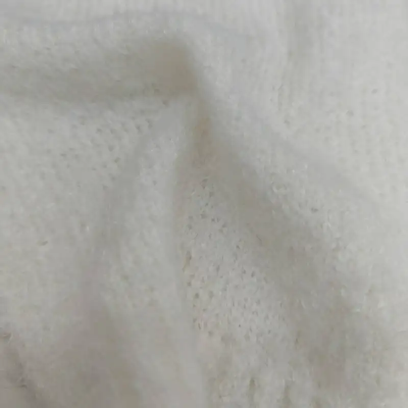China Yarn for Crop Top Pullover (Sweater),Dresses (Cardigan Open) (Sweater) Teddy Yarn Fancy Yarn Cotton Recycled Polyester Wool Elastane white，light gray color buy from China wholesaler bulk order at wholesale price free worldwide shipping Alibaba