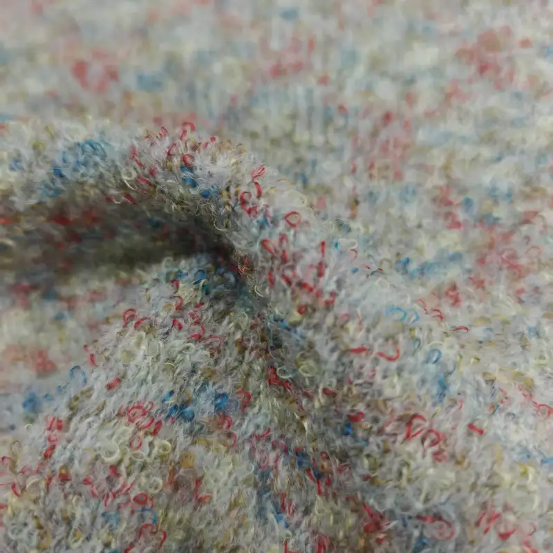 China Yarn for Crop Top,Hoodie,Open Cardigan (Sweater),Full-Zipper Cardigan (Sweater) Boucle Yarn Fancy Yarn Polyester Acrylic Wool multicolor color buy from China wholesaler bulk order at wholesale price free worldwide shipping Alibaba