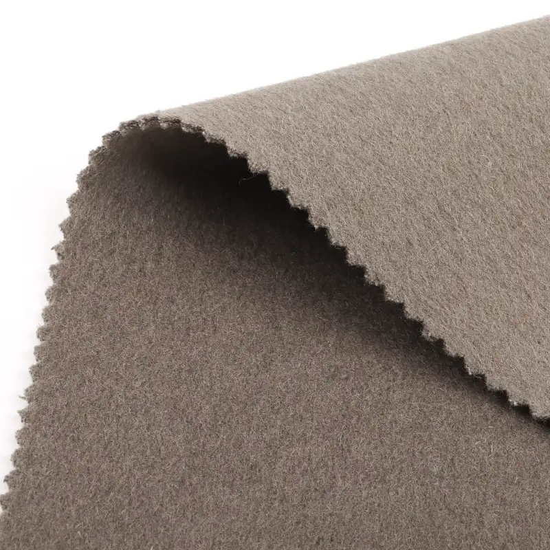 China Fabric for Pants,Overcoat,Skirt  Woolen Overcoat Woolen Wool Polyester Other Brown color buy from China wholesaler bulk order at wholesale price free worldwide shipping Alibaba