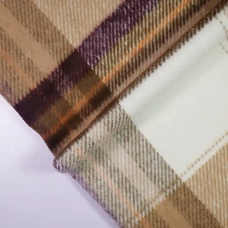 China Fabric for Overcoat,Uniform,Double-Breasted Coat Yarn Dyed Check Woven Blended Fabric Polyester Brown color buy from China wholesaler bulk order at wholesale price free worldwide shipping Alibaba