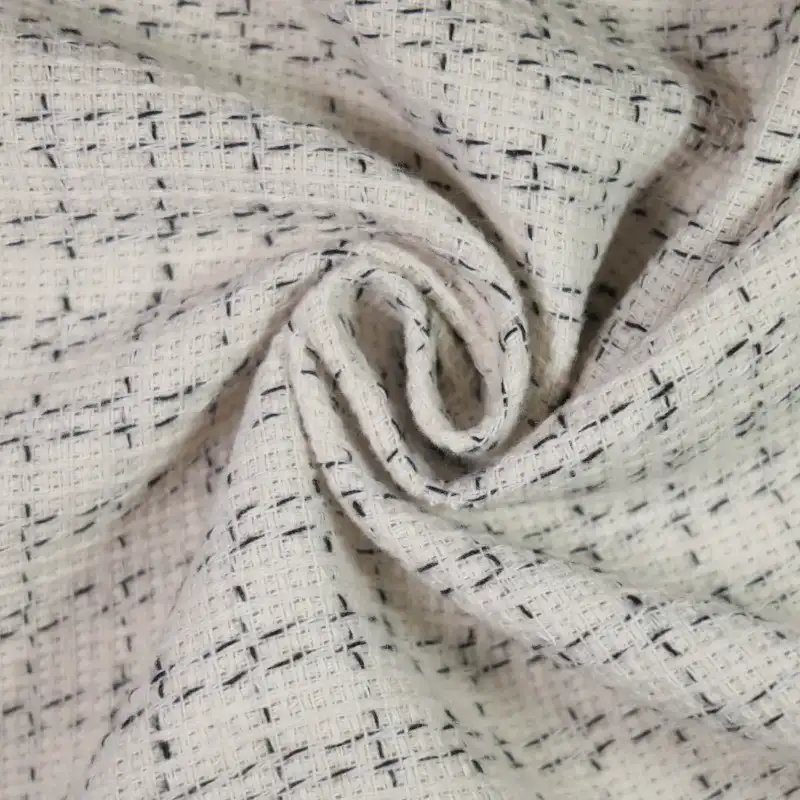 China Fabric for Overcoat,Uniform,Double-Breasted Coat Chanel-Style Fabric Woolen Polyester Beige color buy from China wholesaler bulk order at wholesale price free worldwide shipping Alibaba