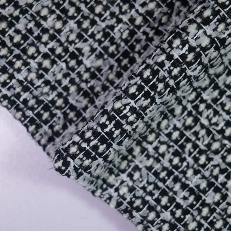 China Fabric for Jackets,Overcoat,Uniform,Double-Breasted Coat Chanel-Style Fabric Woolen Polyester dark color buy from China wholesaler bulk order at wholesale price free worldwide shipping Alibaba