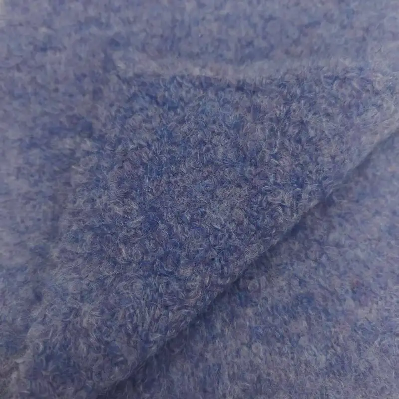 China Yarn for Hoodie,Open Cardigan (Sweater),Half-Zipper Cardigan (Sweater),Round Neck Pullover (Sweater) Boucle Yarn Fancy Yarn Recycled Polyester Nylon Polyester Wool Spandex green，violet color buy from China wholesaler bulk order at wholesale price free worldwide shipping Alibaba