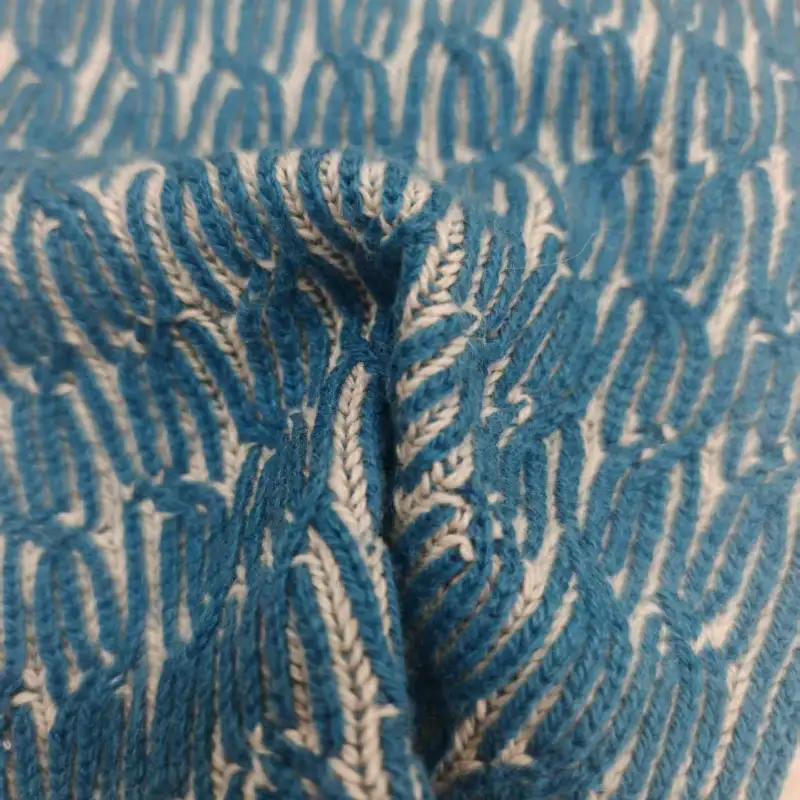 China Yarn for Crop Top,Open Cardigan (Sweater),Full-Zipper Cardigan (Sweater),Round Neck Pullover (Sweater) Mossy Yarn Fancy Yarn Cotton Viscose Nylon Wool Blue and white color buy from China wholesaler bulk order at wholesale price free worldwide shipping Alibaba