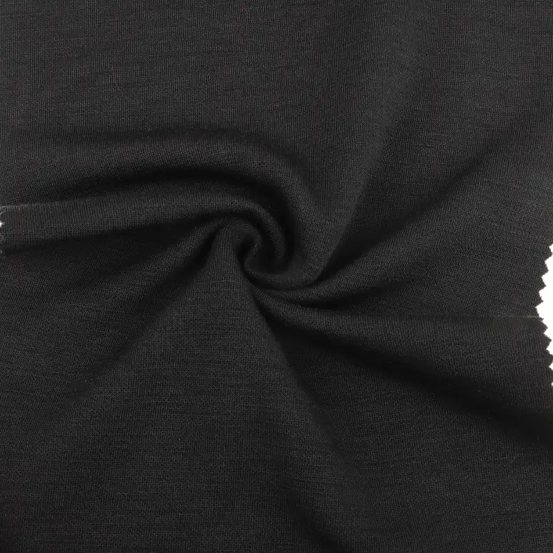 China Fabric for Hoodie,Sweatshirt Fleece Knit Fabric Wool Polyester Elastane black color buy from China wholesaler bulk order at wholesale price free worldwide shipping Alibaba