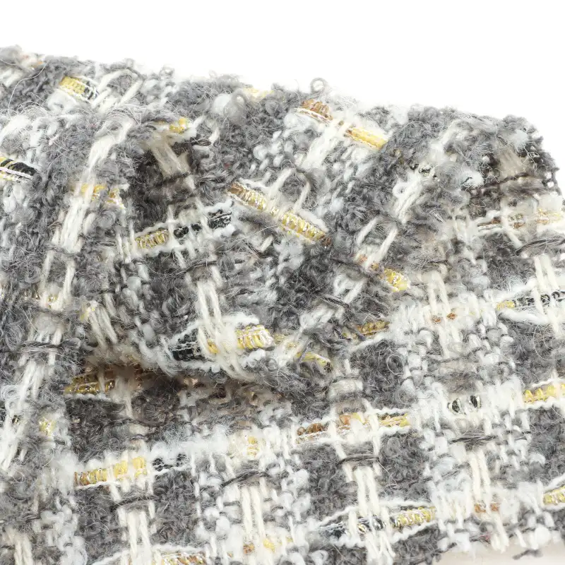 China Fabric for Overcoat,Suit,Skirt  Chanel-Style Fabric Woolen Wool Modal Polyester Acrylic Other check color buy from China wholesaler bulk order at wholesale price free worldwide shipping Alibaba