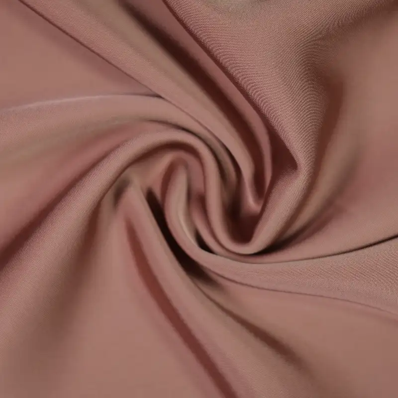 China Fabric for Interlining,Casual Long Sleeve Crop Shirt,Cropped V-Neck Shirt Bengaline Synthetic Woven Fabric Polyester Salmon color buy from China wholesaler bulk order at wholesale price free worldwide shipping Alibaba