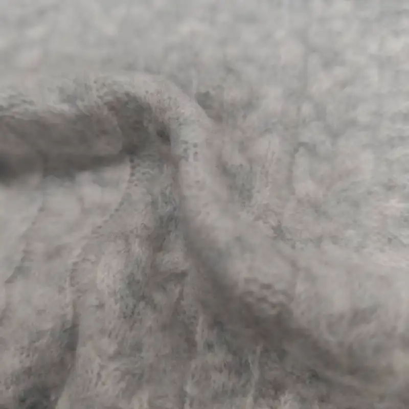 China Yarn for Crop Top,Open Cardigan (Sweater),Full-Zipper Cardigan (Sweater),Crop Top Pullover (Sweater) Mossy Yarn Fancy Yarn Acrylic Recycled Polyester Nylon Wool Spandex light gray color buy from China wholesaler bulk order at wholesale price free worldwide shipping Alibaba