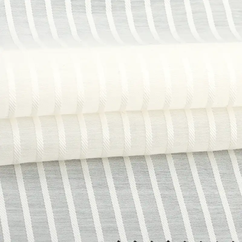 China Fabric for Shirt,Blouse,Skirt,Shorts,Dresses (Cardigan Open) ,Dresses (Pullover) ,Casual Long Sleeve Crop Shirt Jacquard Woven Blended Fabric Polyester Nylon cream color buy from China wholesaler bulk order at wholesale price free worldwide shipping Alibaba