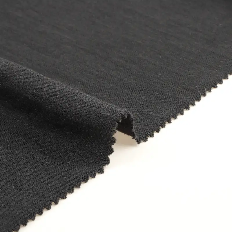 China Fabric for T-Shirt,Polo Shirt,Tank Top Interlock Knit Fabric Wool Bamboo Nylon black color buy from China wholesaler bulk order at wholesale price free worldwide shipping Alibaba