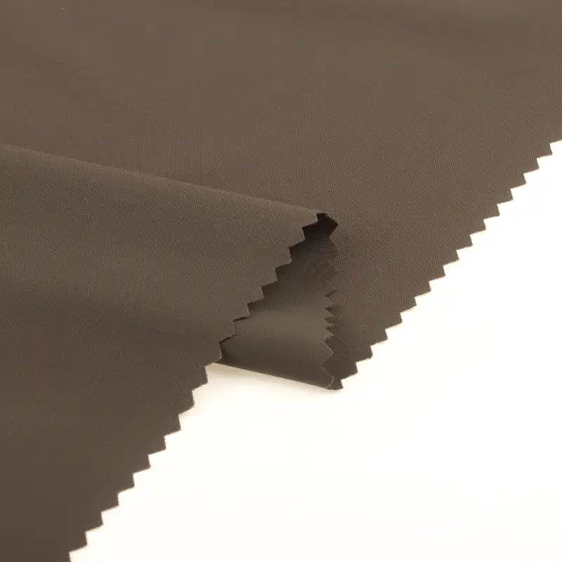 China Fabric for Pants,Yoga Clothes,Tracksuits Four-way Stretch (Bi-Stretch) Woven Blended Fabric Nylon Spandex Brown color buy from China wholesaler bulk order at wholesale price free worldwide shipping Alibaba