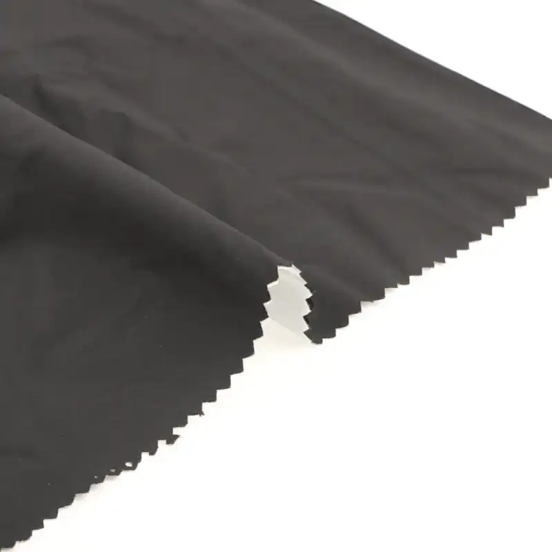 China Fabric for Jackets,Skirt,Jogger,Hoodie,Trench Coat,Skirt  Polyester Pongee Synthetic Woven Fabric Polyester Black color buy from China wholesaler bulk order at wholesale price free worldwide shipping Alibaba