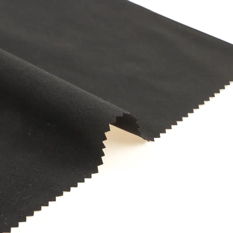 China Fabric for Pants Nylon Taslon Synthetic Woven Fabric Polyamide Elastane BLACK color buy from China wholesaler bulk order at wholesale price free worldwide shipping Alibaba