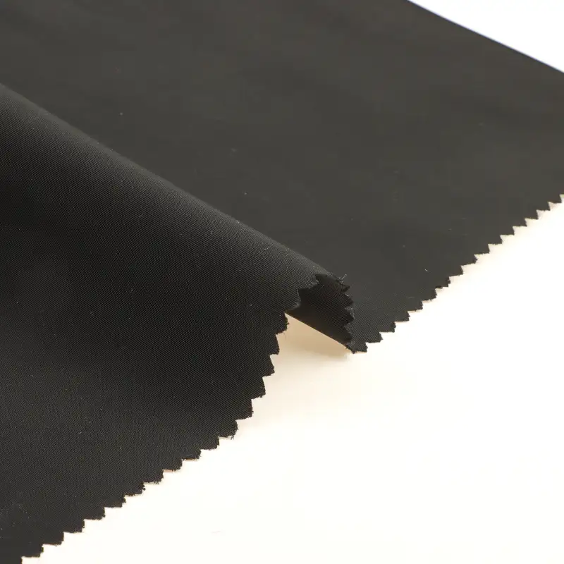 China Fabric for Trench Coat,Suit Polyester Imitation Memory Fabric Synthetic Woven Fabric Polyester black color buy from China wholesaler bulk order at wholesale price free worldwide shipping Alibaba