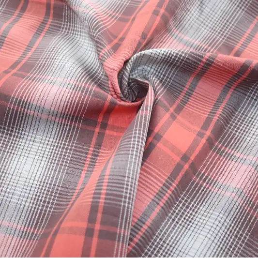 India Fabric for Shirt Yarn Dyed Check Synthetic Woven Fabric COTTON Check color buy from India wholesaler bulk order at wholesale price free worldwide shipping Alibaba