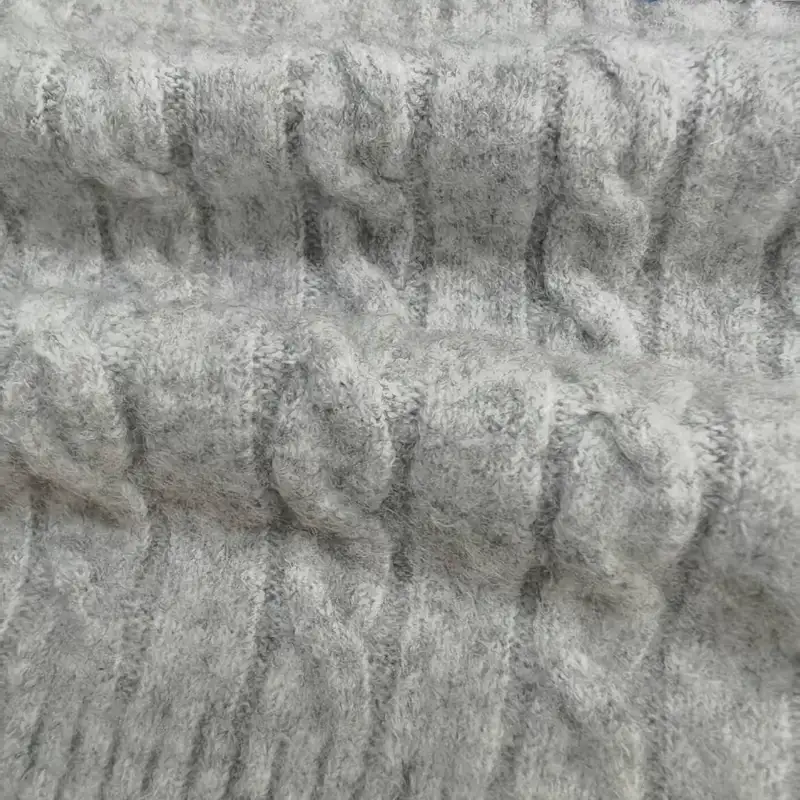 China Yarn for Hoodie,Open Cardigan (Sweater),Round Neck Pullover (Sweater),Crop Top Pullover (Sweater) Mossy Yarn Fancy Yarn Recycled Polyester Acrylic Wool Spandex light gray color buy from China wholesaler bulk order at wholesale price free worldwide shipping Alibaba