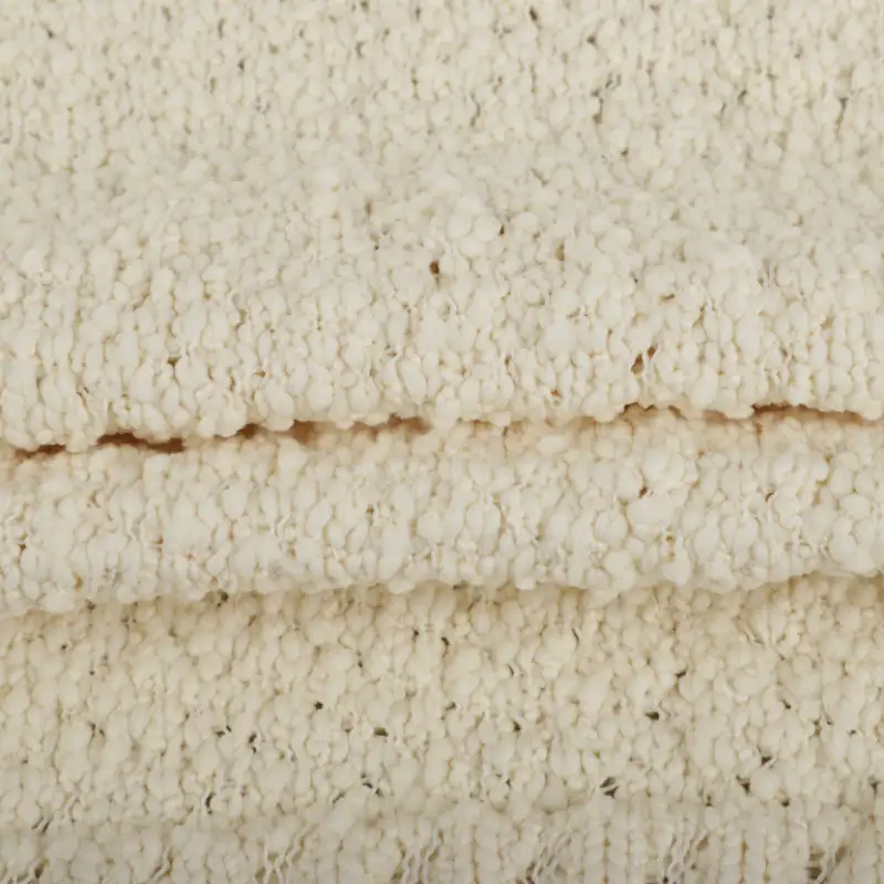 China Yarn for Knitted Jacket (Sweater),Round Neck Pullover (Sweater),Crew Neck Pullover (Sweater),Hoodie  (Sweater) Slub Yarn Fancy Yarn Polyester Cream color buy from China wholesaler bulk order at wholesale price free worldwide shipping Alibaba