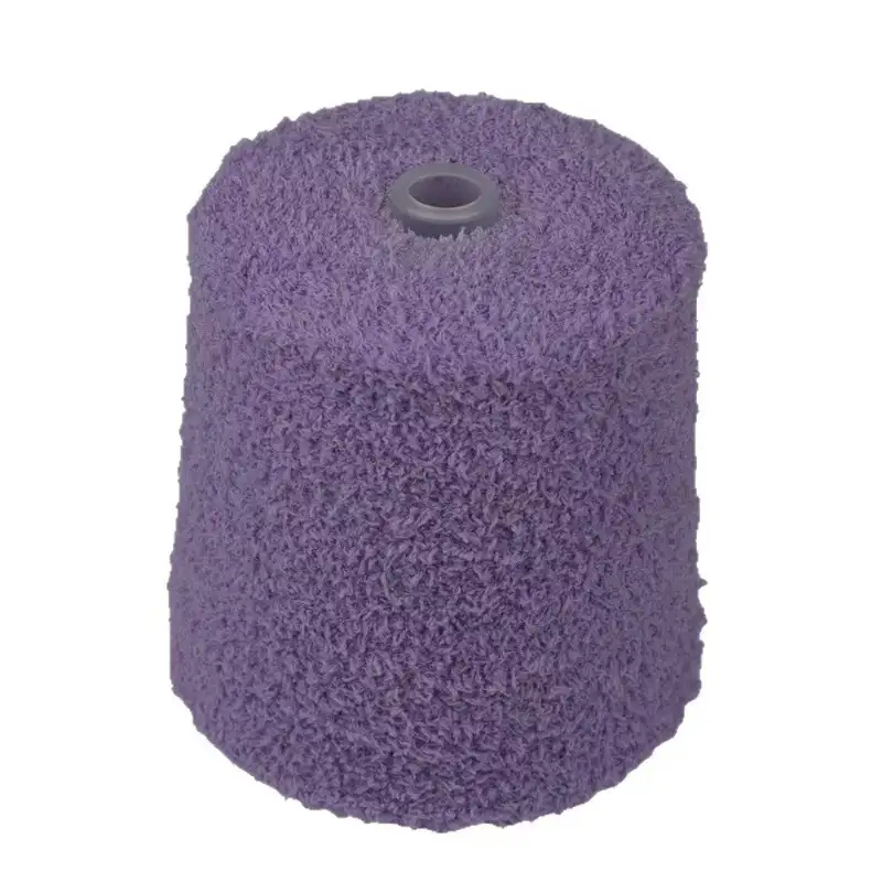 China Yarn for Pajamas,Ladies Vest (Sweater),Crew Neck Pullover (Sweater),Crop Top Pullover (Sweater),Loungewear Teddy Yarn Fancy Yarn Polyester white color buy from China wholesaler bulk order at wholesale price free worldwide shipping Alibaba